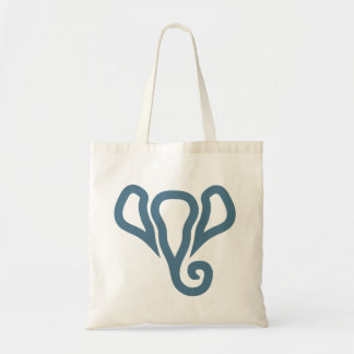 Simple elephant silhouette tote bag