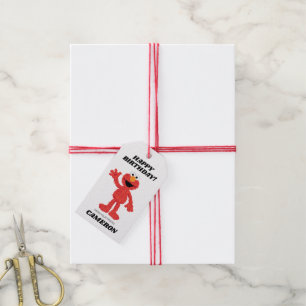 Simple Elmo 1st Birthday From Gift Tags