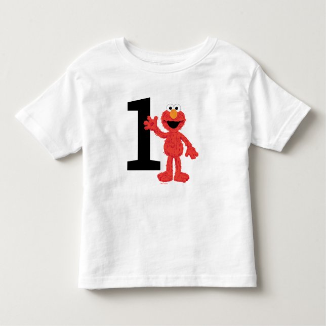 Simple Elmo 1st Birthday Toddler T-shirt (Front)