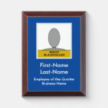 [ Thumbnail: Simple "Employee-Of-The-Quarter" Award Plaque ]