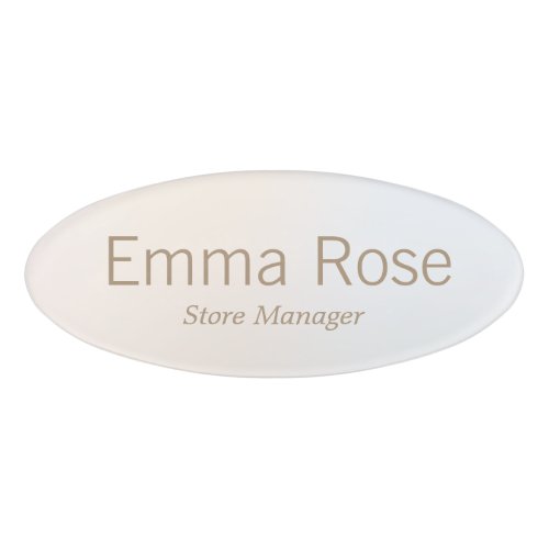 Simple  Employee Staff Magnetic Name Tag Badge