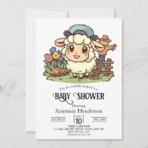 Simple Enchanted Sheep Baby Shower