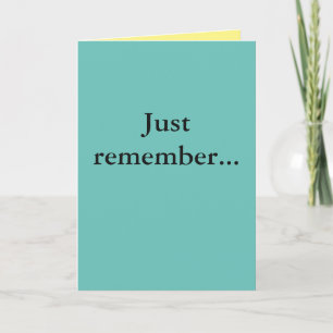 Simple Encouragement Card