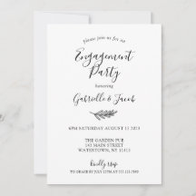 Simple Engagement Party Invitation