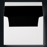 Simple envelope with black lining<br><div class="desc">Simple envelope with black lining
Can be fully customized to suit your needs.
© Gorjo Designs. Printed by Zazzle. 
 
// Looking for matching items? Other stationery from the set available here: 
https://www.zazzle.com/collections/black_and_white_striped_wedding-119550615860932414

// Need help customizing your design? Got other ideas? Feel free to contact me at: zoe@gorjodesigns.com</div>