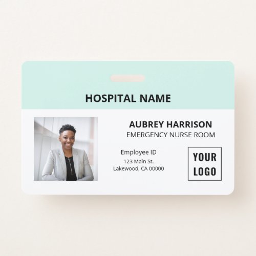 Simple Essential Medical Photo ID Badge