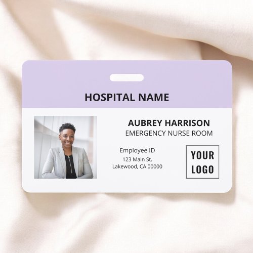 Simple Essential Medical Photo ID Badge