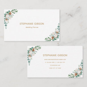 Simple Eucalyptus Greenery Business Card