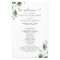 Simple Eucalyptus Greenery Elegant Wedding Program
