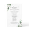 Simple Eucalyptus Greenery Elegant Wedding Program