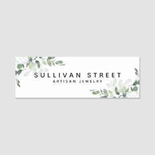 Simple Eucalyptus Greenery Name Tag