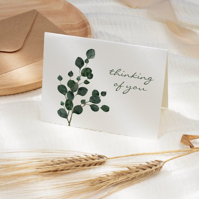 Simple Eucalyptus Greenery Sympathy Card (Creator Uploaded)