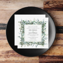 Simple Eucalyptus Greenery Wedding Party