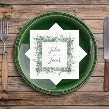 Simple Eucalyptus Greenery Wedding Party
