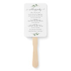 Simple Eucalyptus Greenery Wedding Program