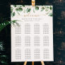 Simple Eucalyptus Greenery Wedding Seating Chart Foam Board