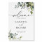 Simple Eucalyptus Greenery Wedding Welcome