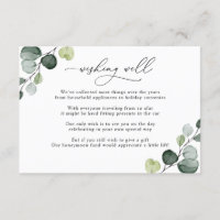 Simple Eucalyptus Greenery Wishing Well
