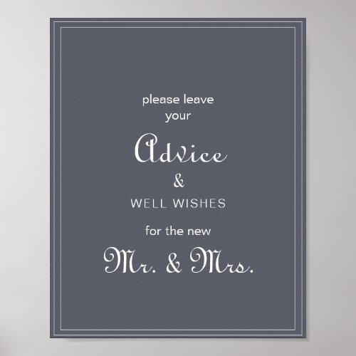 Simple Evening Boho Advice and Well Wishes  Poster