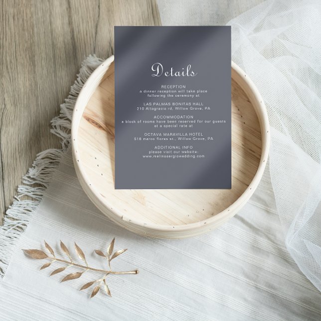 Simple Evening Boho Wedding Details   Enclosure Card (Creator Uploaded)