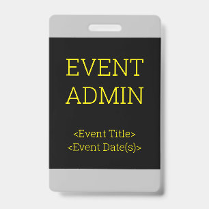 Simple "EVENT ADMIN" Badge
