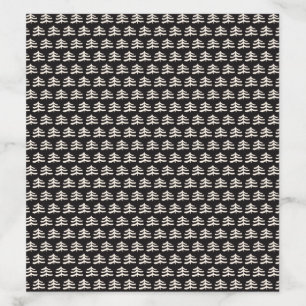Simple Evergreen Modern Black Envelope Liner