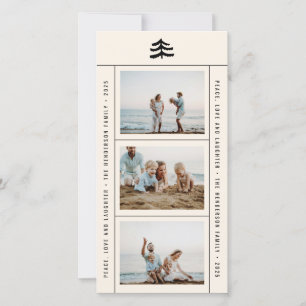 Simple Evergreen Multi-Photo Holiday Card
