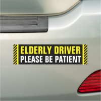  Simple Eye-catching Yellow Elderly Driver Caution