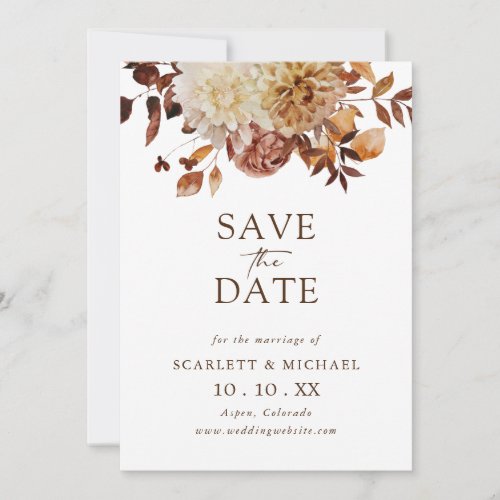 Simple Fall Save The Date