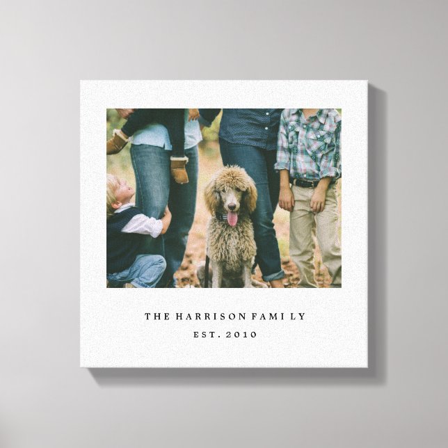 Simple Family Canvas Print (Front)