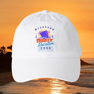 Simple Family Cruise Vacation Personalize Hat