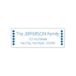 [ Thumbnail: Simple Family Last Name + Address Self-Inking Stamp ]