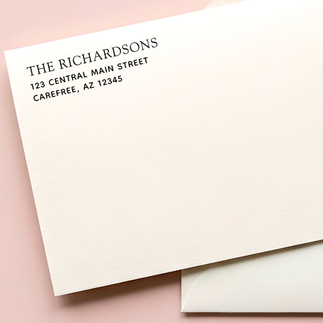 Simple Family Name Return Address Self-inking Stamp (Creator Uploaded)