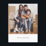 Simple Family Photo We've Moved New Home Address Postcard<br><div class="desc">Simple Family Photo We've Moved New Home Address Postcard</div>