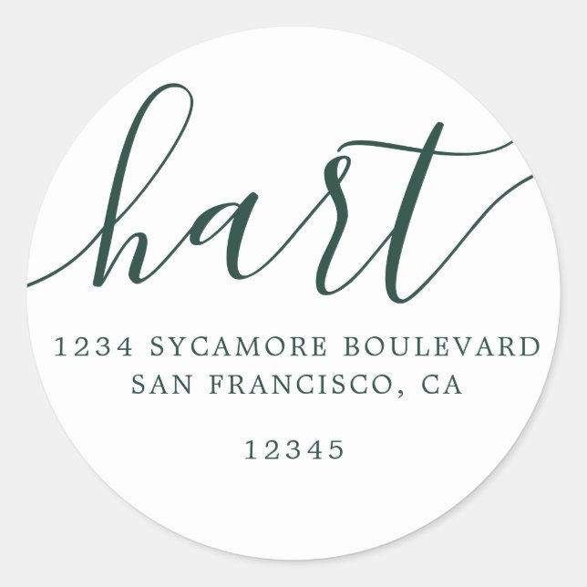 Simple Family Return Address Label (Front)