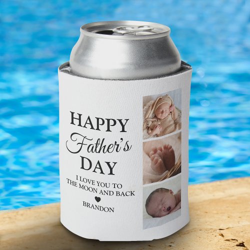 Simple Fathers Day 6 Photo Can Cooler