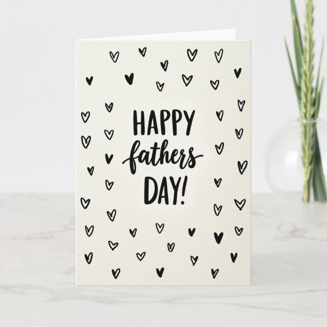 Simple Fathers Day Art Card (Front)