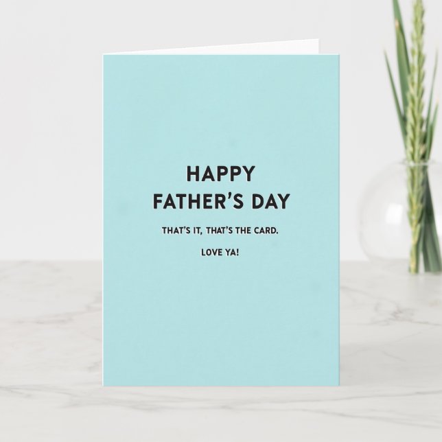 Simple Fathers Day Card (Front)