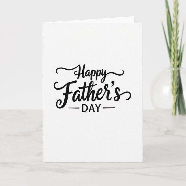 Simple Fathers Day Lettering Card (Front)