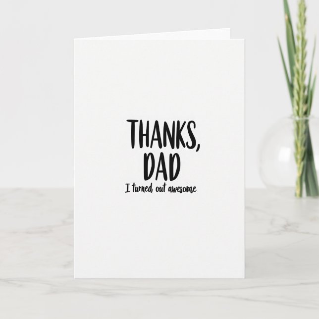 Simple Fathers Day Love Card (Front)