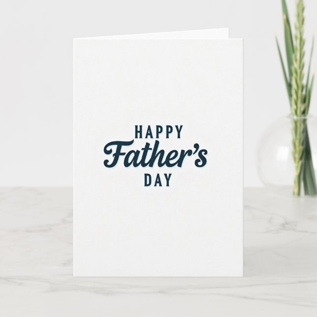Simple Fathers Day Serif Card (Front)