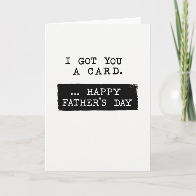 Simple Fathers Day Texture Card (Front)