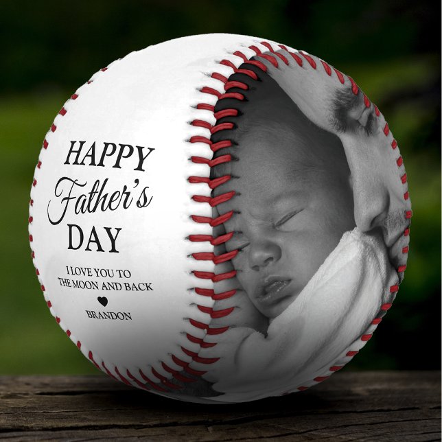 Simple Father's Day Two Photo Baseball (Creator Uploaded)