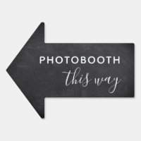 Simple Faux Chalkboard Arrow Photobooth