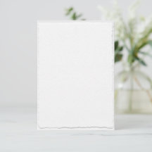Simple Faux Hand Torn Paper White Wedding