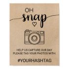 Simple Faux Kraft Calligraphy Oh Snap Sign