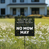 Simple Feeding the Bees No Mow May Yard