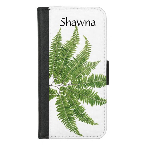 Simple fern  iPhone 87 wallet case