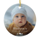 Simple First Christmas Baby Photo