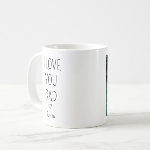 Simple First Fathers Day Photo Coffee Mug